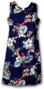 Pacific Legend Hawaiian Short Tank Dress - 315-3373 Navy