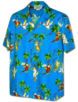 Гавайская рубашка Pacific Legend Men's Hawaiian Shirts 410-3952 Blue, фото