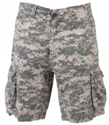 Мужские шорты Rothco Vintage Infantry Utility Shorts ACU Digital Camouflage - 2520, фото