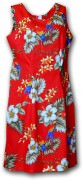 Pacific Legend Hawaiian Short Tank Dress - 315-3373 Red