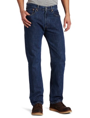 Джинсы больших размеров Levis 501 Original Fit Jean Dark Stonewash 115010194, фото