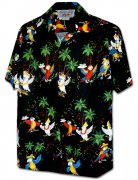 Pacific Legend Men's Hawaiian Shirts 410-3952 Black
