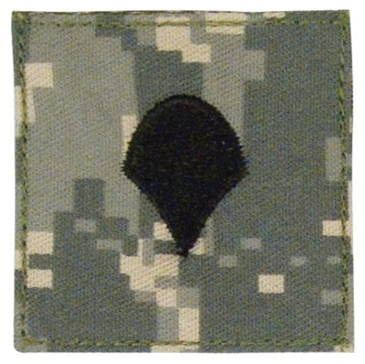 Нашивка армейский пиксель ранг с велкро специалист Армии США Rank Insignia E-4 Specialist (SPC) ACU Digital Camo 1760, фото