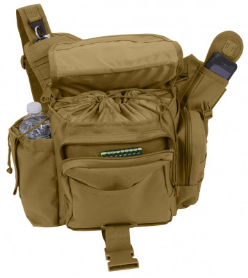 Койотовая сумка тактическая Rothco XL Advanced Tactical Shoulder Bag Coyote 24038, фото