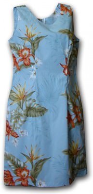 Женский сарафан Pacific Legend Hawaiian Short Tank Dress - 315-3375 Blue, фото