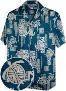 Men's Hawaiian Shirts Allover Prints - 410-3856 Teal