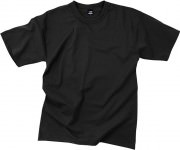 Rothco T-Shirt 100% Cotton Black 6989