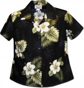 Pacific Legend Hibiscus Island Hawaiian Shirts - 348-2798 Black