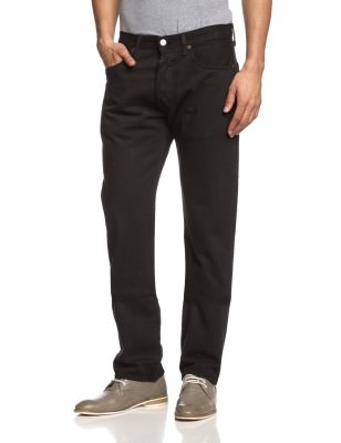 Черные мужские джинсы больших размеров Levis 501 Original Fit Jean Black 115010660, фото