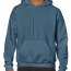 Толстовка Gildan Mens Hooded Sweatshirt Indigo Blue - Толстовка с капюшоном для межсезонья и зимы Gildan Mens Hooded Sweatshirt Indigo Blue