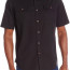 Рубашка черная с коротким рукавом Wrangler Authentics Men's Short Sleeve Classic Woven Shirt Caviar - Рубашка черная с коротким рукавом Wrangler Authentics Men's Short Sleeve Classic Woven Shirt Caviar