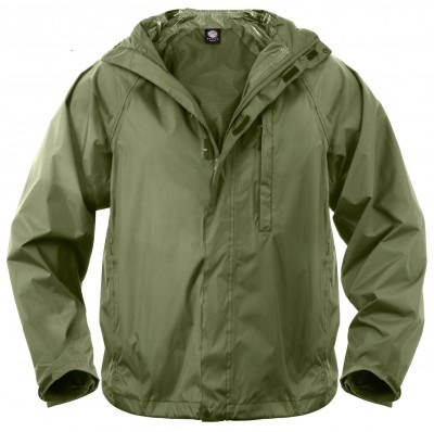 Куртка - дождевик оливковая Rothco Packable Rain Jacket Olive Drab 3854, фото