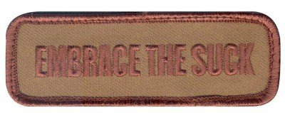 Rothco Airsoft Morale Velcro Patch - Embrace The Suck # 73194, фото