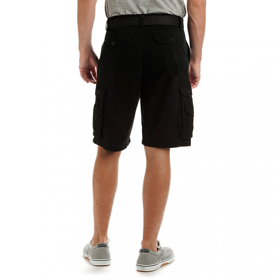 Lee Men s Dungarees Belted Wyoming Cargo Short Black 2183319
