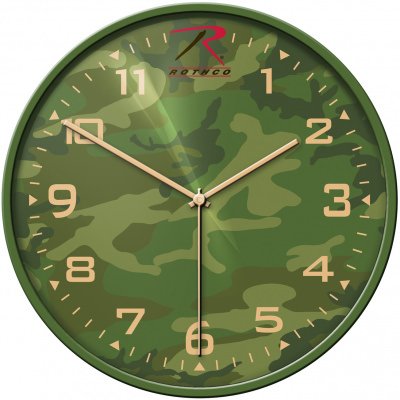 Настенные камуфлированные часы Rothco Camouflage Wall Clock 4440, фото