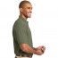 Хлопковая мужская оливковая классическая футболка поло Port Authority Men's Pique Knit Polo Faded Olive - Хлопковая мужская оливковая классическая футболка поло Port Authority Men's Pique Knit Polo Faded Olive