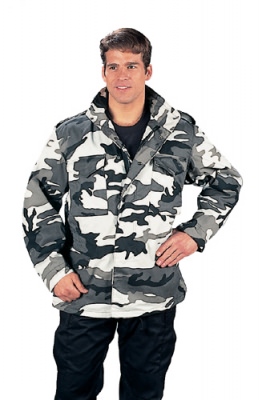 Куртка с утепляющей подстежкой городской камуфляж Rothco M-65 Field Jacket City Camo 8994, фото