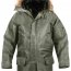 Зимняя куртка аляска серо-зеленая Rothco N-3B Snorkel Parka Sage 9387 - Зимняя куртка аляска Rothco N-3B Snorkel Parka Sage - 9387
