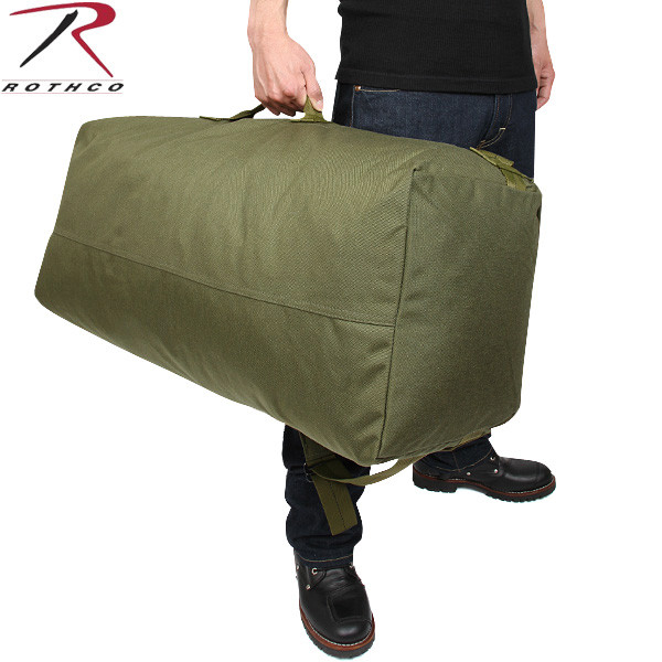 Вещевой мешок Даффл армейский оливковый Rothco Type Enhanced Double  Strap Duffle Bag Olive Drab 2484
