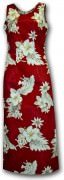 Pacific Legend Long Tank Hawaiian Dresses - 321-3162 Red