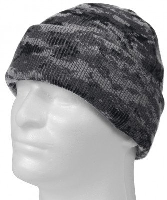 Шапка вязаная акриловая приглушенный городской цифровой камуфляж Rothco Deluxe Camo Watch Cap Subdued Urban Digital Camo 5719, фото