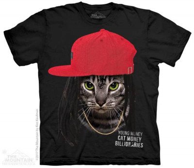 Футболка с котом The Mountain T-Shirt Cat Money Billionaires 105966, фото