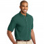 Хлопковая мужская зеленая классическая футболка поло Port Authority Men's Pique Knit Polo Forest - Хлопковая мужская зеленая классическая футболка поло Port Authority Men's Pique Knit Polo Forest