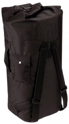 Вещевой мешок Даффл армейский Rothco G.I. Type Enhanced Double Strap Duffle Bag Black 3484 , фото