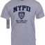 Футболка полиции Officially Licensed NYPD Physical Training T-Shirt Grey 6650 - Лицензионная футболка Департамента Полиции Нью Йорка Officially Licensed NYPD Physical Training T-Shirt Grey 6650