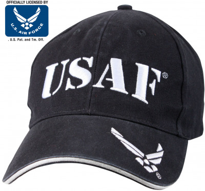 Бейсболка темно-синяя винтажная Rothco Vintage USAF Low Profile Cap 9886, фото