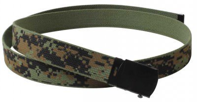 Ремень Rothco Camo Reversible Web Belt - Woodland Digital / Olive Drab - 4298, фото