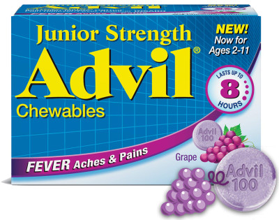 Advil (Адвил) жевательные таблетки для детей и подростков 24 шт, фото