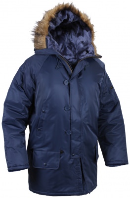 Куртка аляска зимняя темно-синяя Rothco N-3B Snorkel Parka Navy Blue 9394, фото
