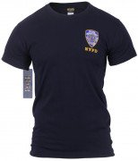 Officially Licensed NYPD Emblem T-shirt Navy Blue 6656