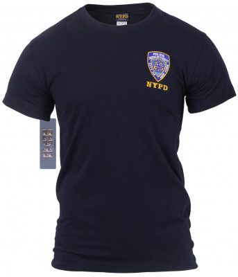Официальная футболка Департамента Полиции Нью-Йока Officially Licensed NYPD Emblem T-shirt Navy Blue 6656, фото