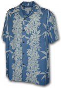 Paradise Motion Men's Rayon Hawaiian Shirts 470-105 Slate