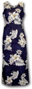 Pacific Legend Long Tank Hawaiian Dresses - 321-3162 Navy