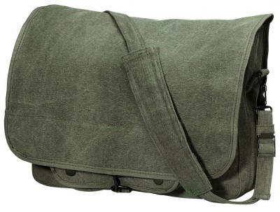 Держатель для жетона Сумка Rothco Vintage Canvas Paratrooper Bag - Olive Drab - 9128, фото