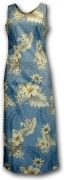 Pacific Legend Long Tank Hawaiian Dresses - 321-3162 Blue