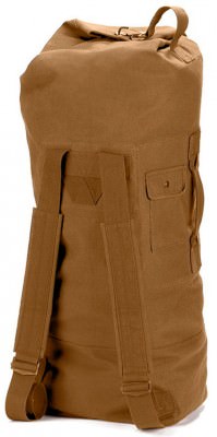 Вещевой мешок Даффл койот Rothco G.I. Style Canvas Double Strap Duffle Bag Coyote 3426 , фото