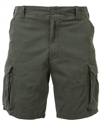 Винтажные оливковые десантные шорты Rothco Vintage Paratrooper Cargo Shorts Olive Drab 2160, фото