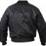 Американская черная летная куртка MA-1 (бомбер) образца ВВС США Rothco MA-1 Flight Jacket Black 7324 - Американская черная летная куртка MA-1 (бомбер) образца ВВС США Rothco MA-1 Flight Jacket Black 7324