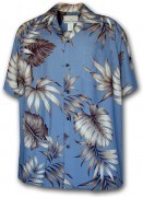 Paradise Motion Men's Rayon Hawaiian Shirts 470-101 Blue