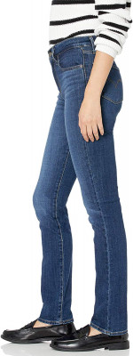 Женские прямые джинсы с высокой посадкой Levi's Women's 724 High Rise Straight Jeans Carbon Glow 188830048, фото