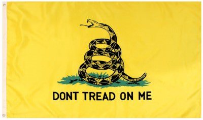 Желтый Гадсденовский флаг с гремучей змеёй Rothco Don't Tread On Me Flag (60 x 90 см) 1567, фото