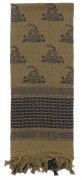 Rothco Don't Tread On Me Shemagh Scarf Olive Drab 88531 