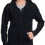 Толстовка Gildan Women's Heavy Blend Full-Zip Hooded Sweatshirt Black - Женская черная толстовка на молнии Gildan Women's Heavy Blend Full-Zip Hooded Sweatshirt Sport Black