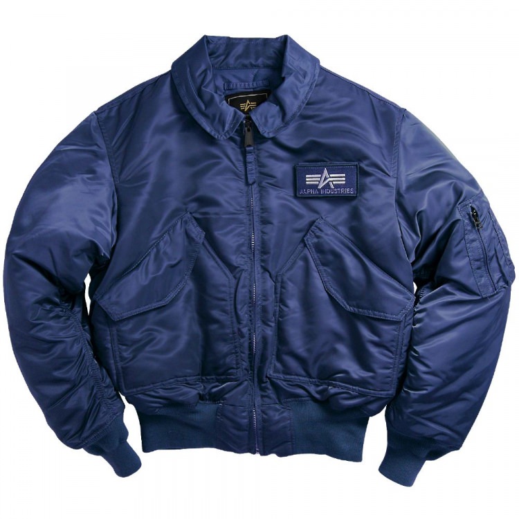 Куртка бомбер синяя 4XL Alpha Industries CWU 45/P Flight Jacket