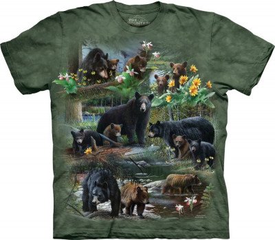 Футболка The Mountain T-Shirt Bear Collage 104969, фото