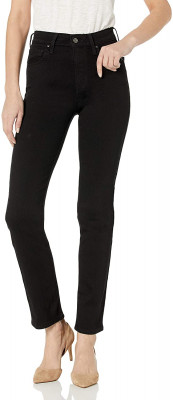 Женские прямые джинсы с высокой посадкой Levi's Women's 724 High Rise Straight Jeans Soft Black 188830016, фото